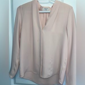 Aritzia Power Blouse in light pink size small